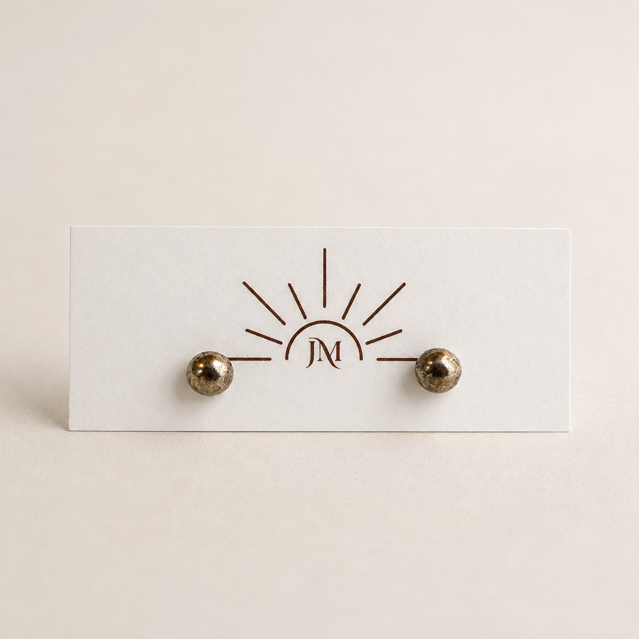 Sterling Silver Dot Earrings