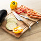 2-Piece Vegetable Knife Set with Olive Wood Handles