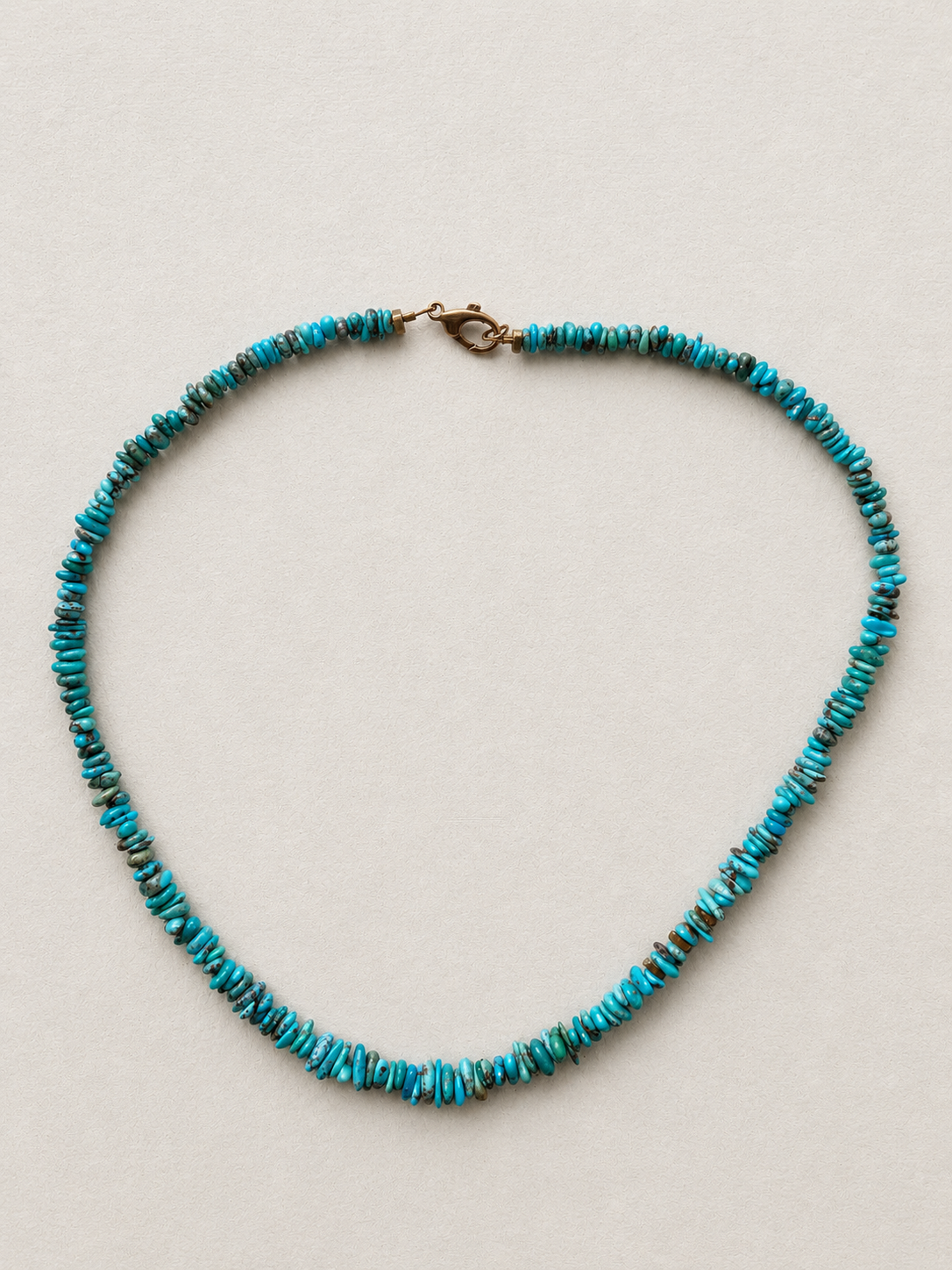Egyptian Turquoise + Bronze Necklace