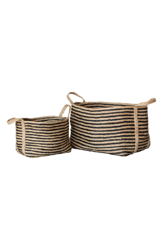 Striped Rectangle Jute