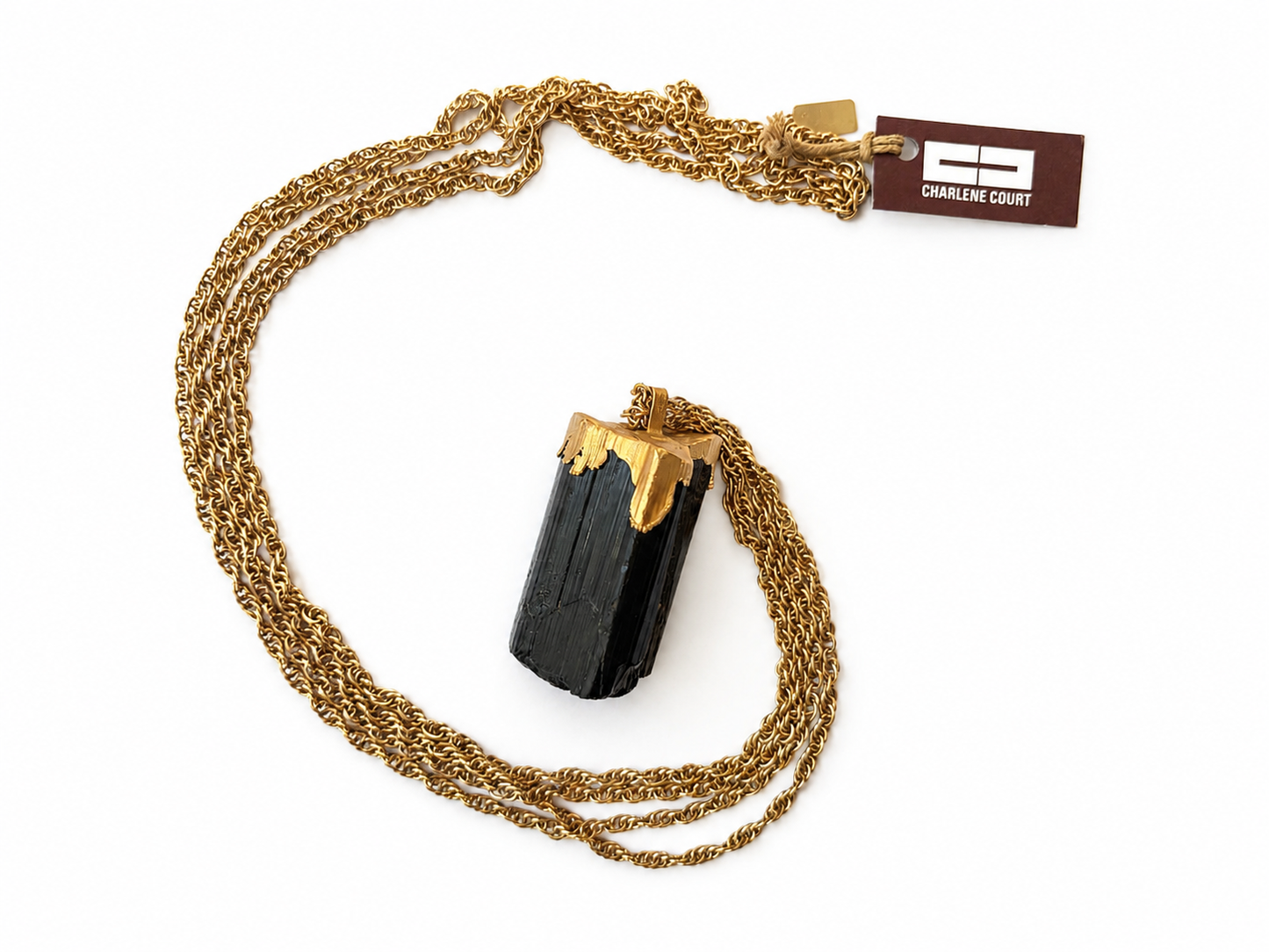 Vintage Fossil Gold Plated Necklace