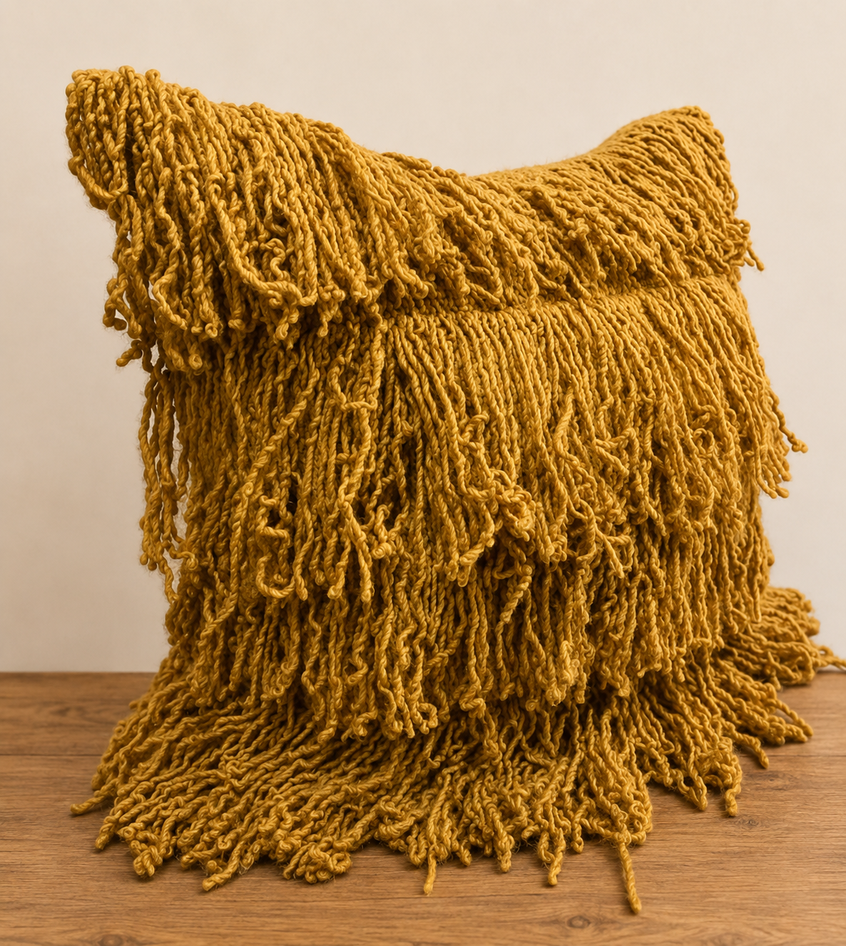 Treko Bangs Gold Moss Pillow
