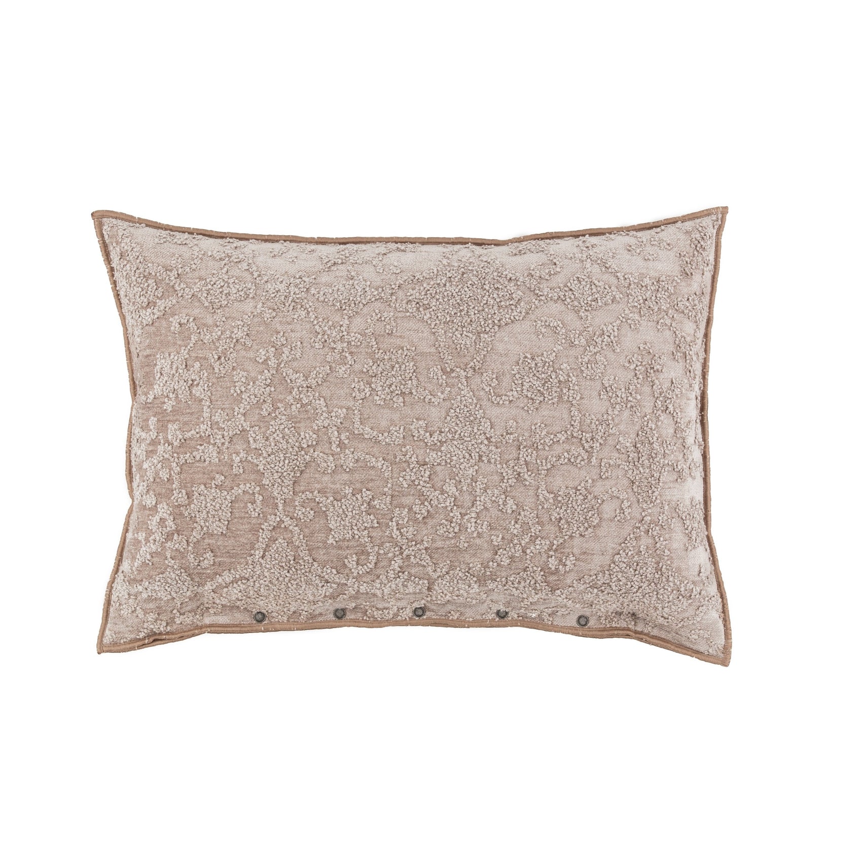 Jacquard Velvet Beige Pillow