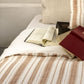 Rose Stripe Lissoy Washed Linen Duvet