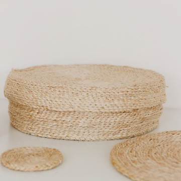 Handwoven Jute Round Placemats