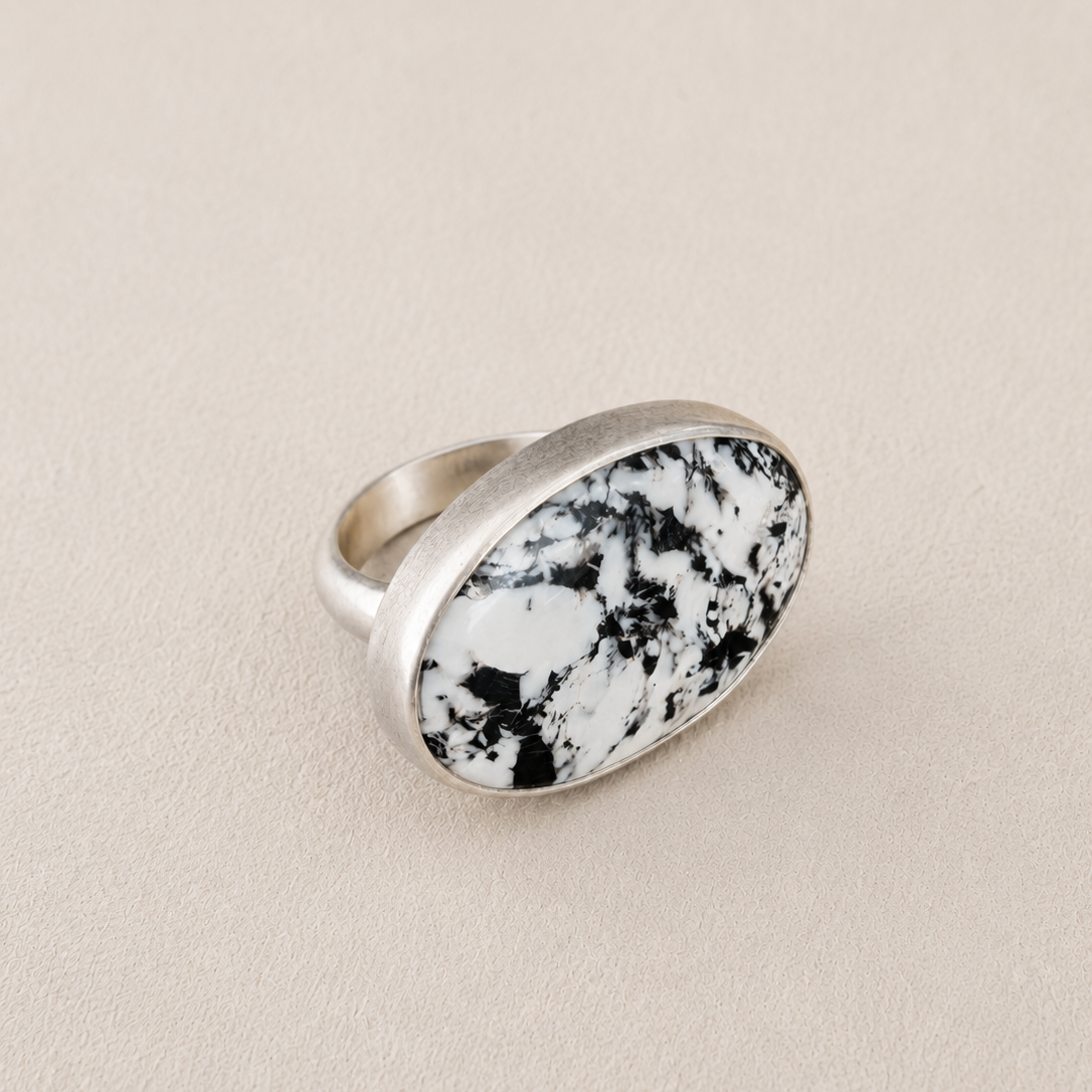 White Buffalo Cascade Ring