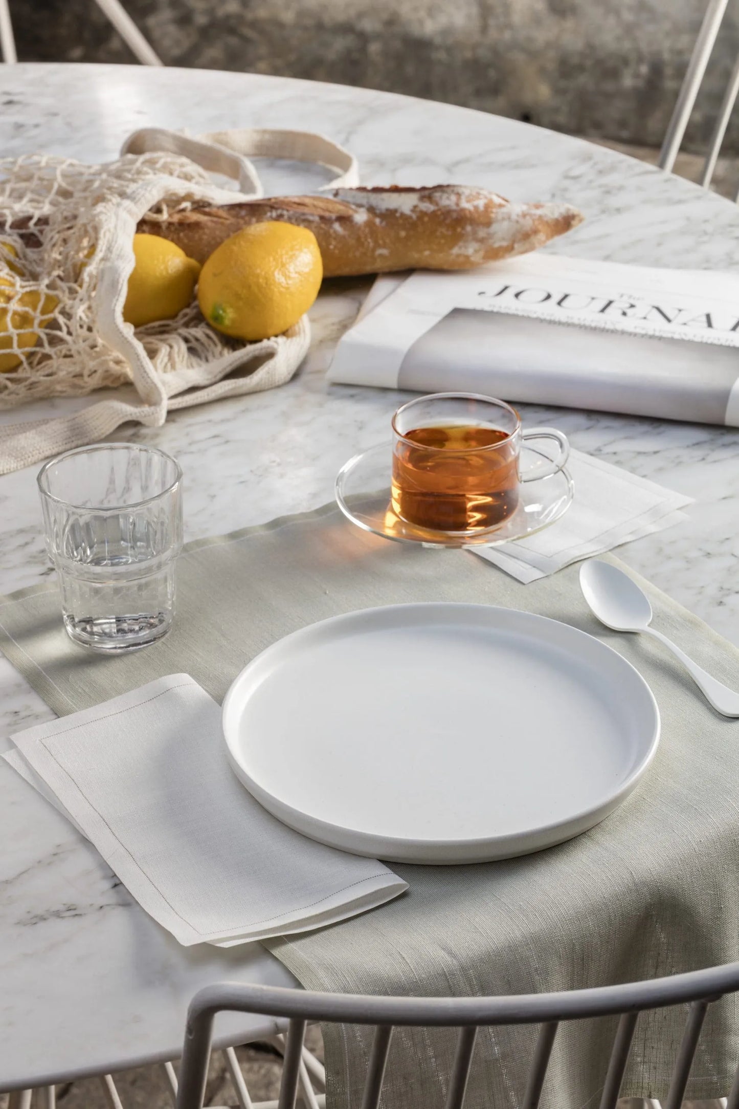 Cream Linen Luncheon Napkins
