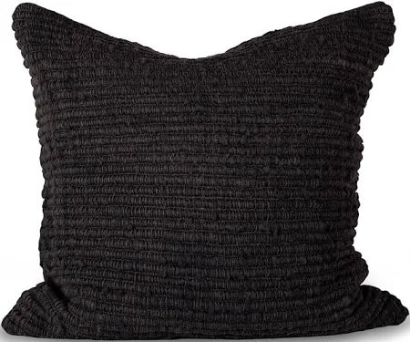 Makun Black Texturized Pillow