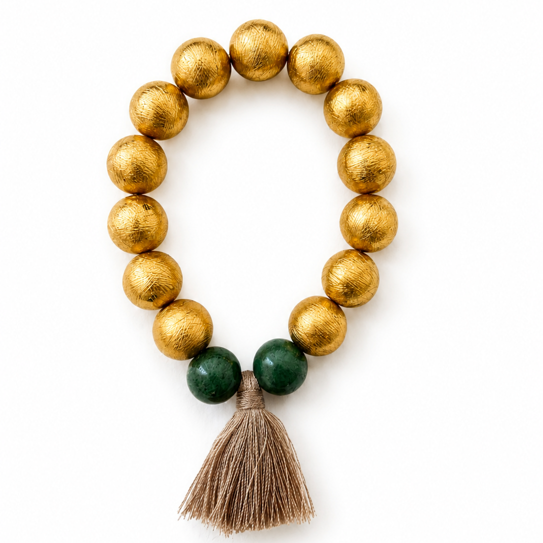 Vintage Gold Plated Tassel Bracelet