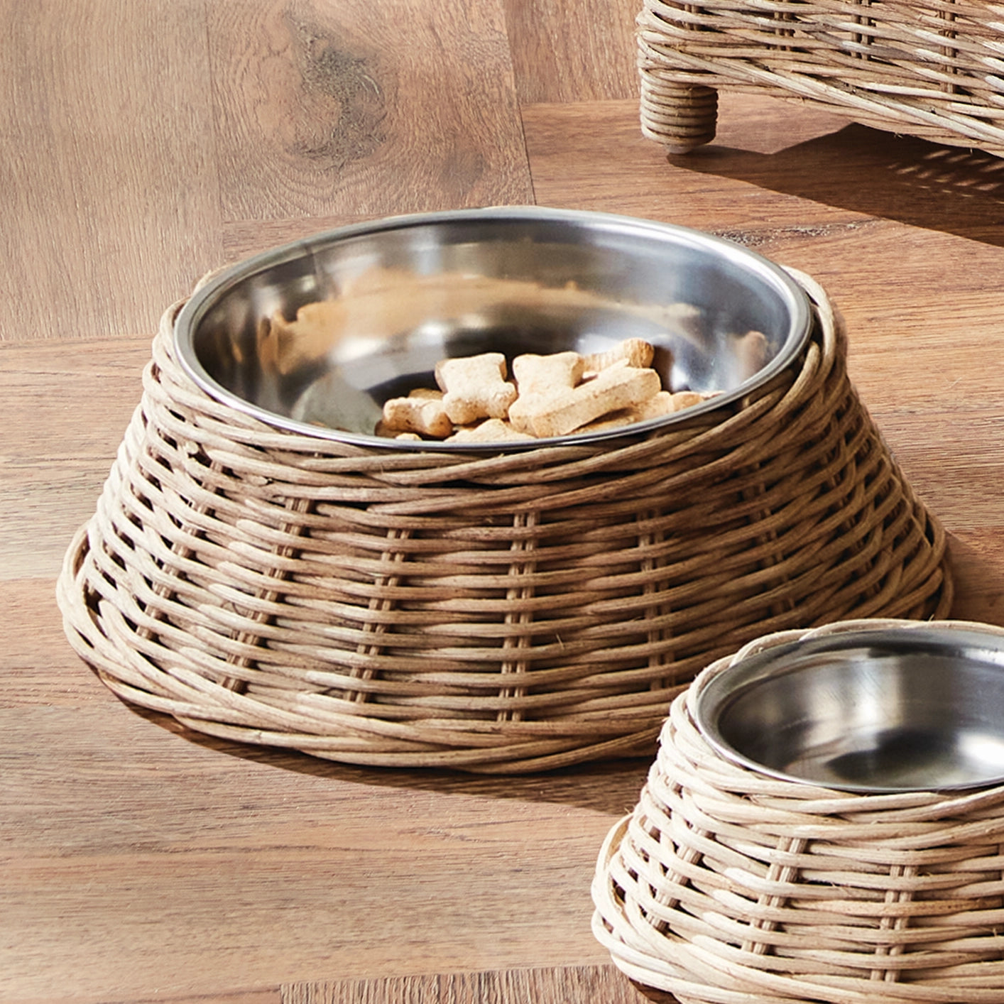 Rattan Pet Bowl