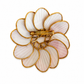 Sun + Moon Shell Pin with 22K Gold Plating