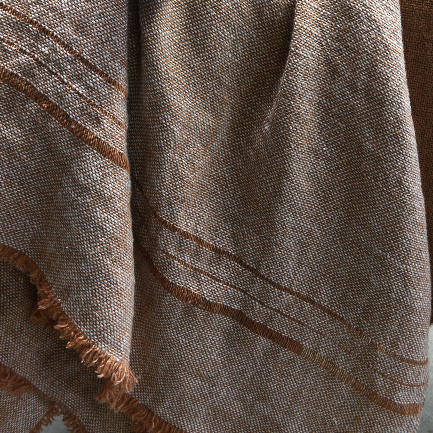 Chambray Stripe Lin Ancien Throw