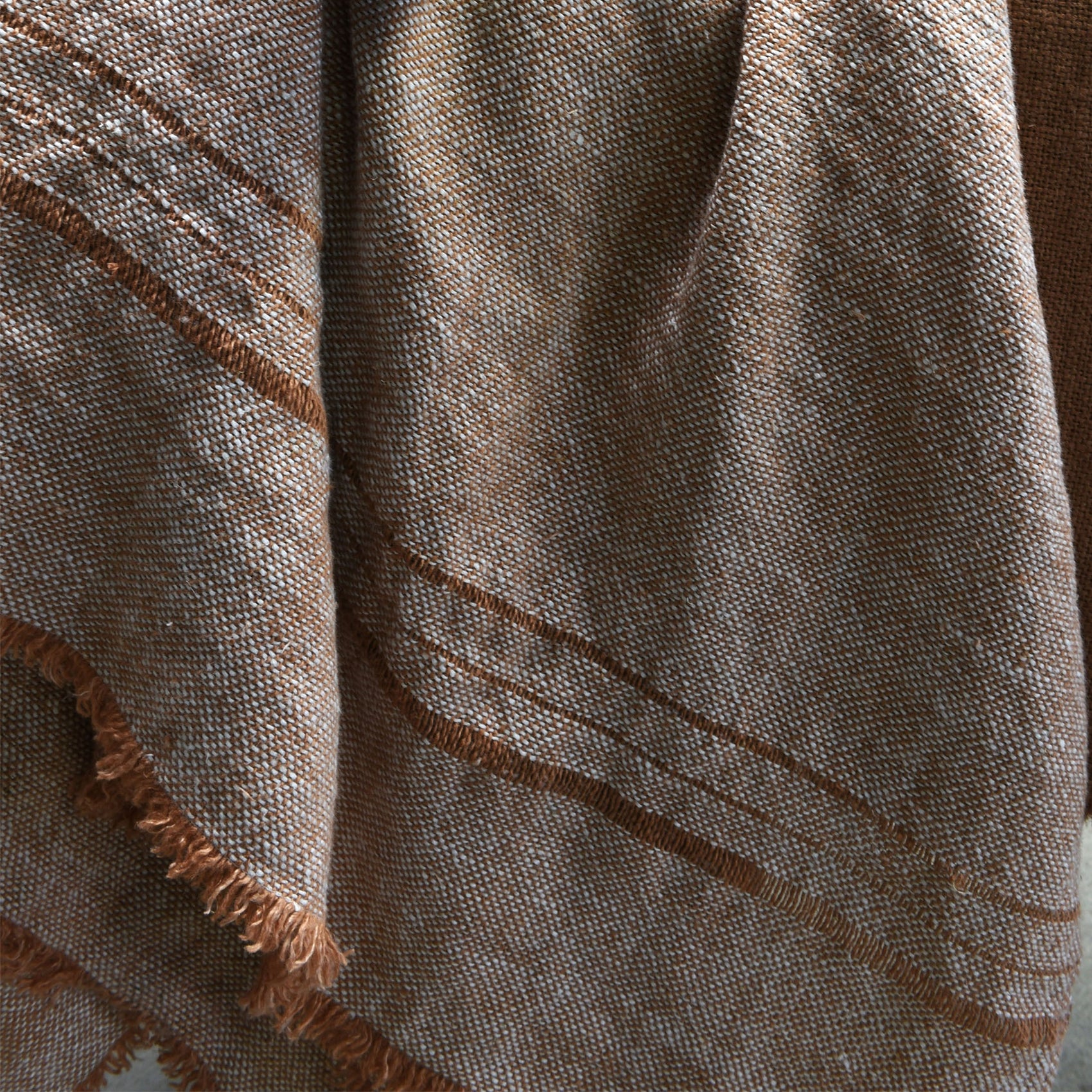 Chambray Stripe Lin Ancien Throw