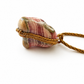 Large Vintage Gold Plated Rhodochrosite Necklace