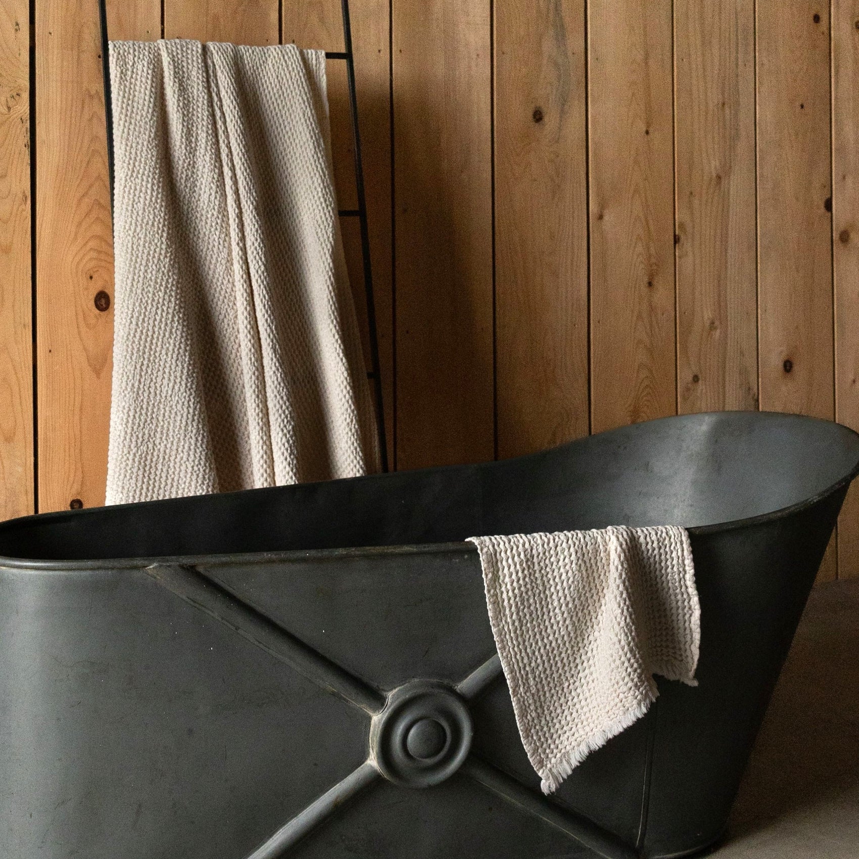 Sable Gaufre Bath Towel