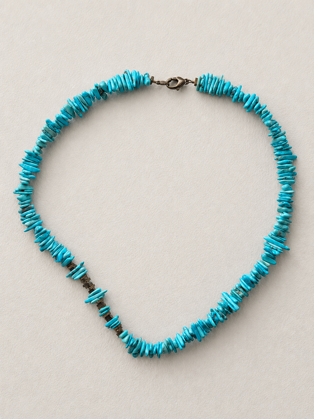 Sleeping Beauty Turquoise + Bronze Necklace