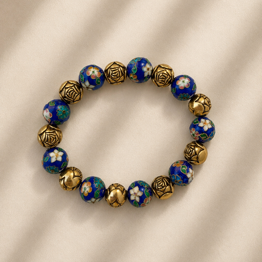 Small Vintage Cloisonne Bracelet