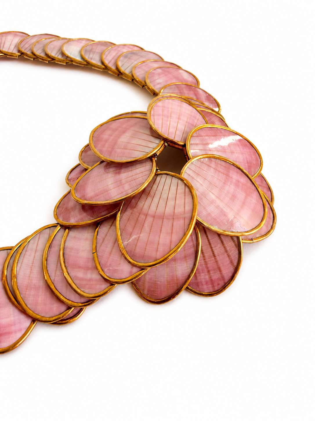 Sun + Moon Shell with 22K Gold Plating Necklace