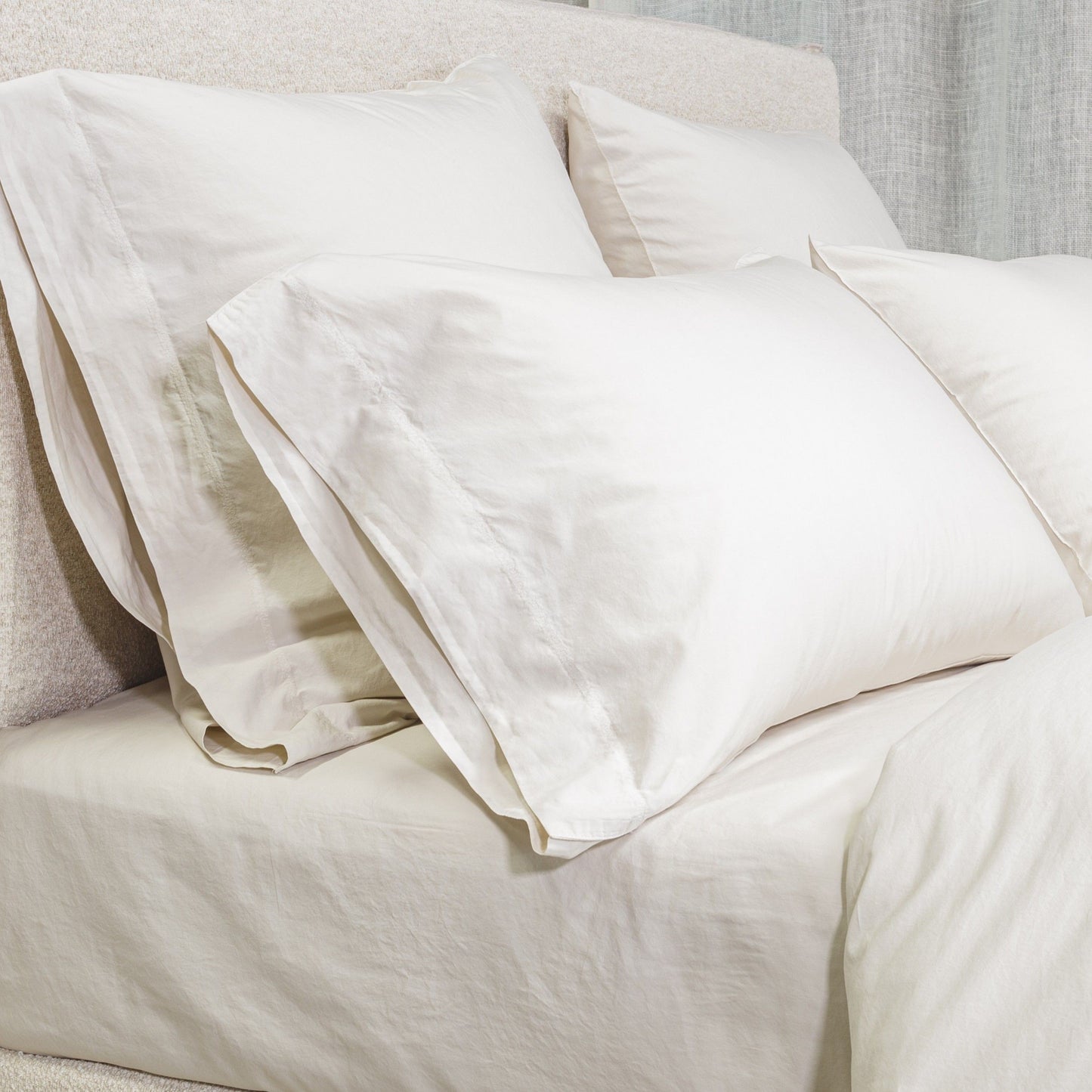 Grege Cotton Silk Pillowcase Set