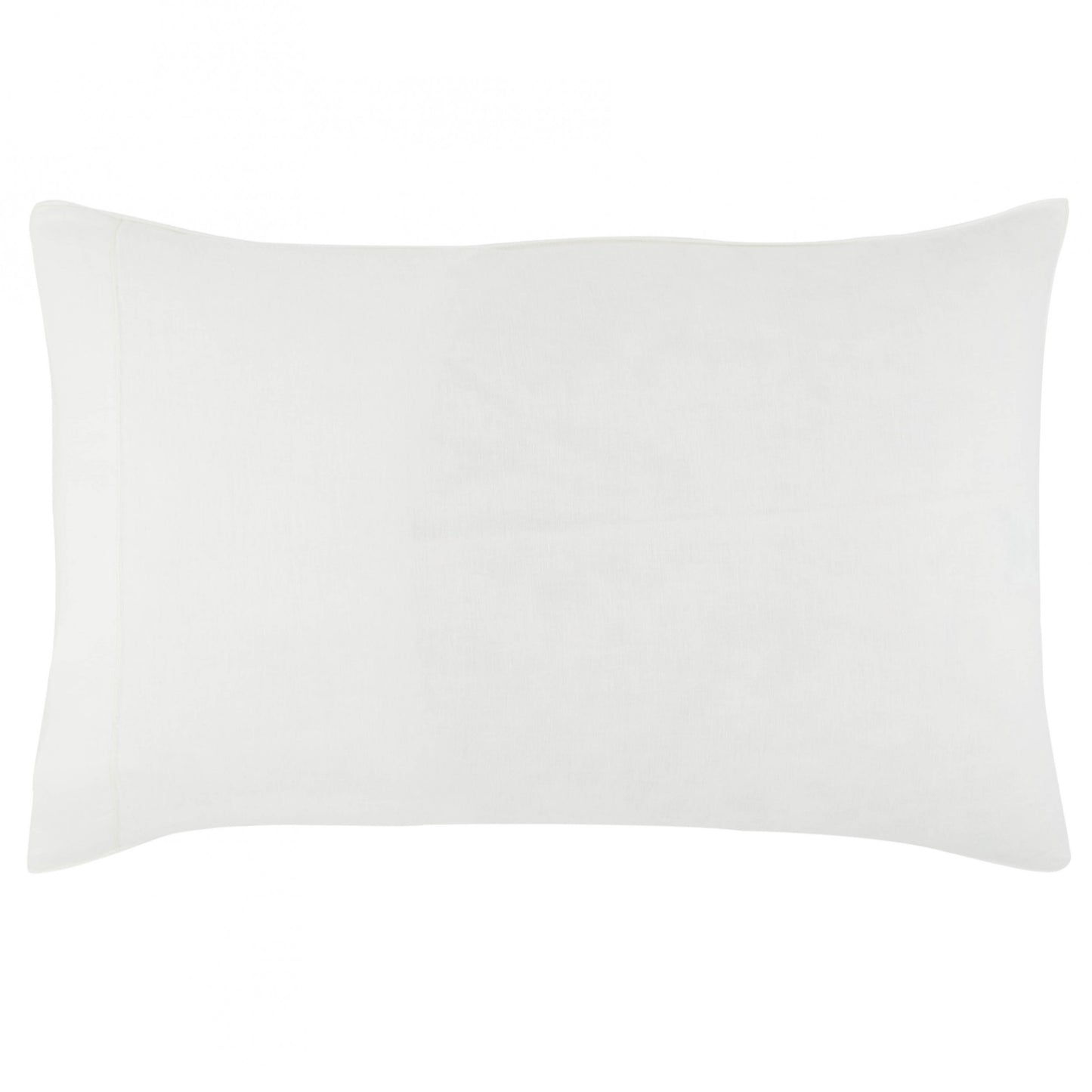 Ivoire Satin Washed Linen Pillowcase