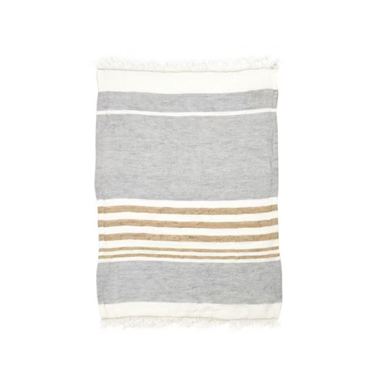 Ash Stripe Guest Towel