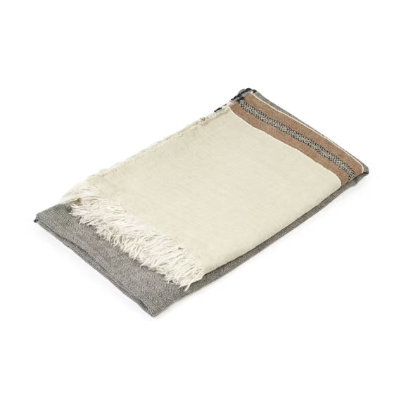Beeswax Stripe Belgian Towel Fouta