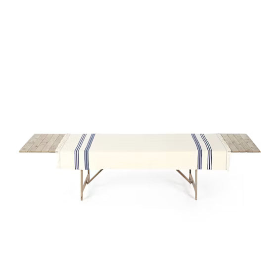 Indigo Stripe Throw