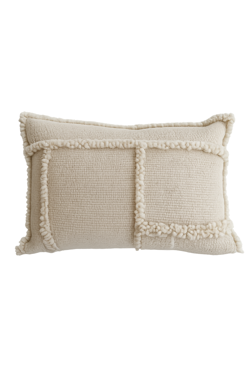 Cream Patchwork Lumbar