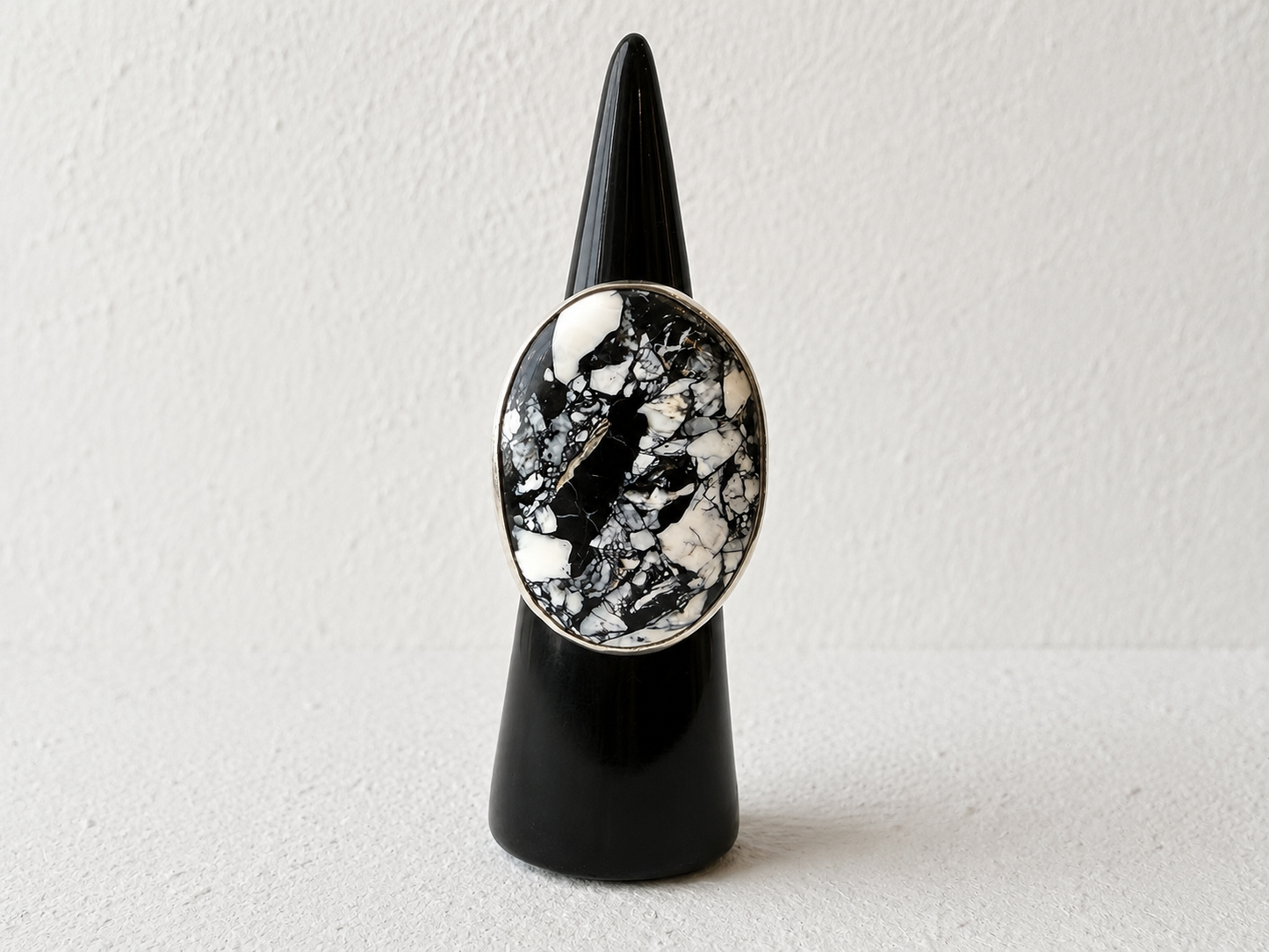 White Buffalo Oblong Ring