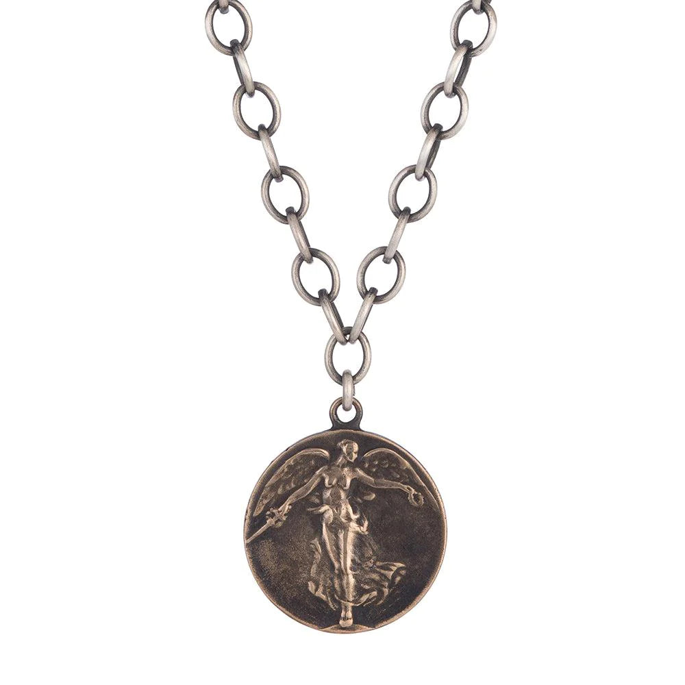 Victory Angel Coin Pendant