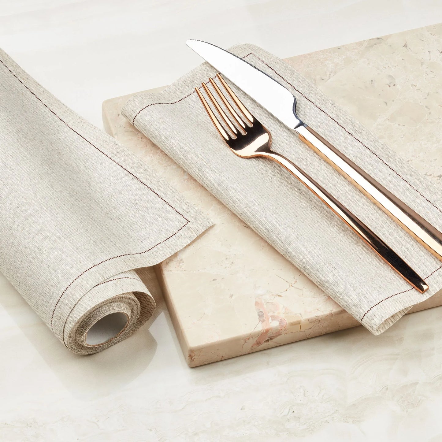 Natural Linen Napkin Rolls
