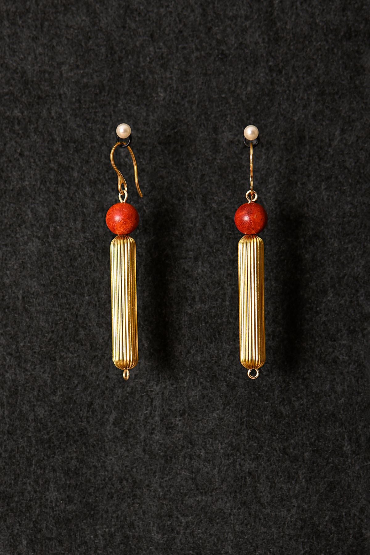 Golden Lanterns of Tokyo / Deco Earrings