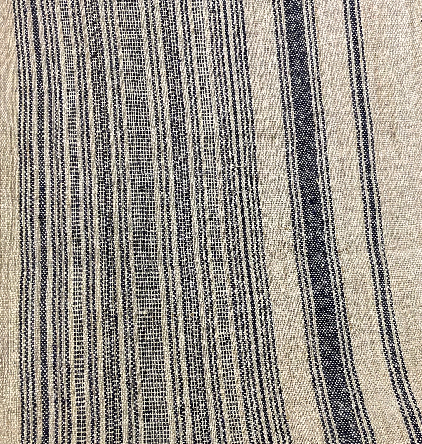 Blue Stripe Vintage Linen Roll