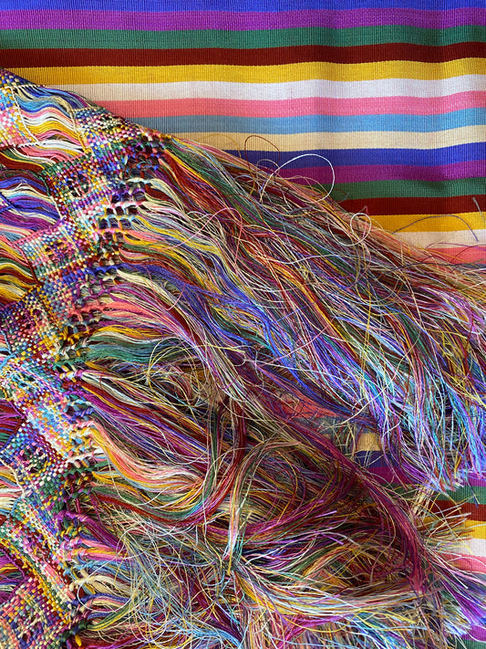 Rainbow Vintage Textile