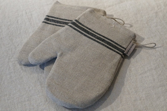 French Linen Oven Mitts