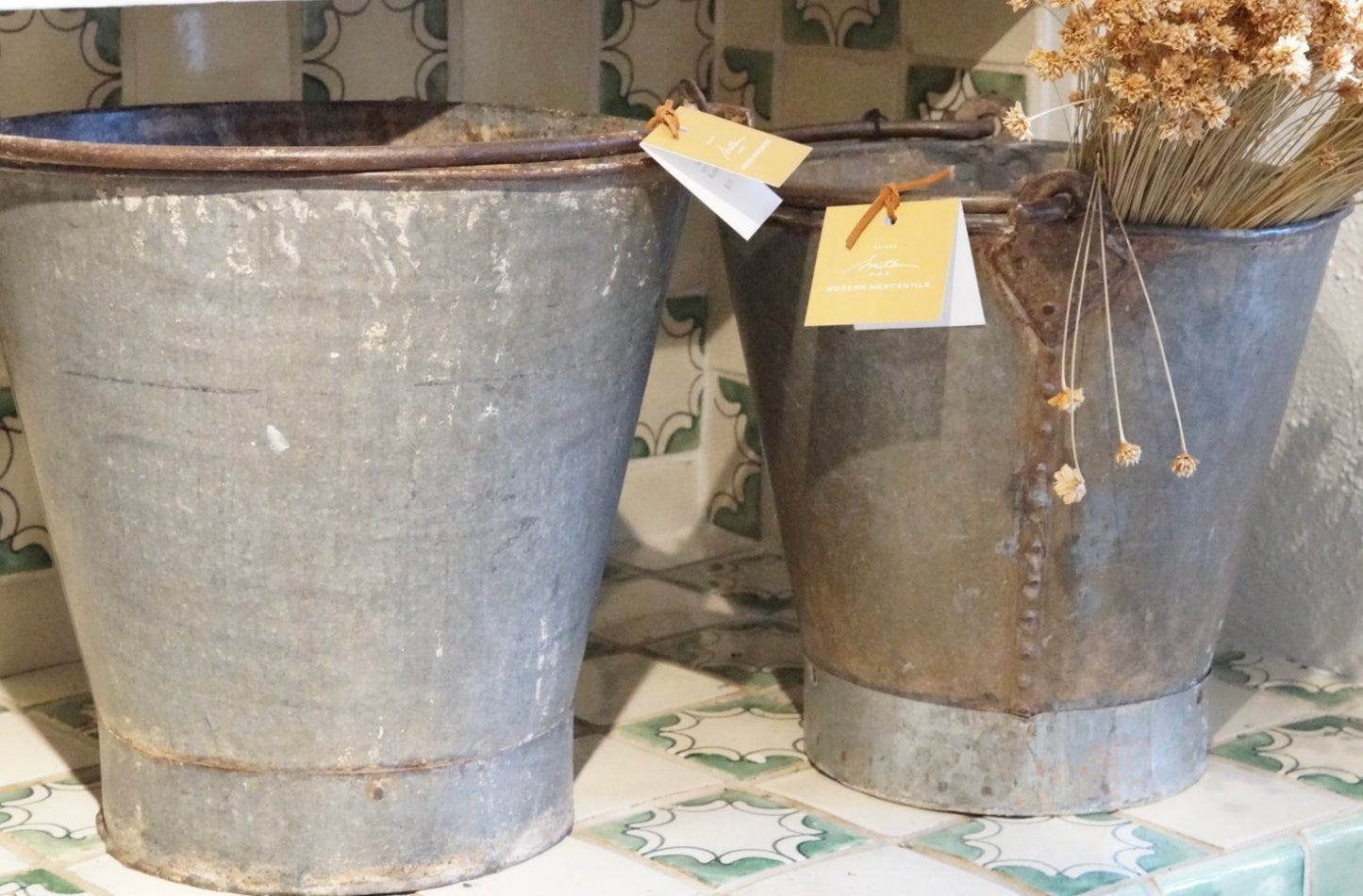 Vintage Tin Buckets