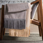 Sandra Jordan Fringe Alpaca Throw