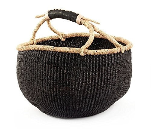 Large Black African Basket