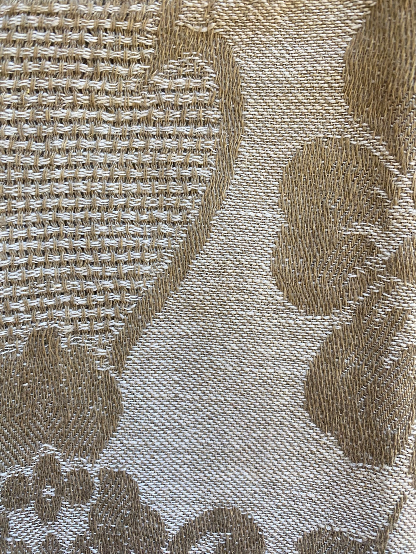 Slate Floral Stitch Vintage Textile