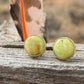 Round Orvil Jack Studs in 22K Gold