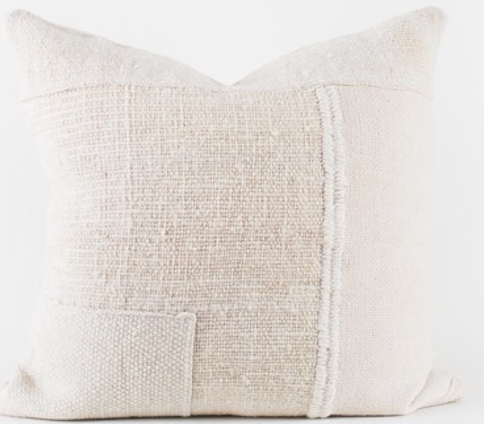 White Patchwork Pillow