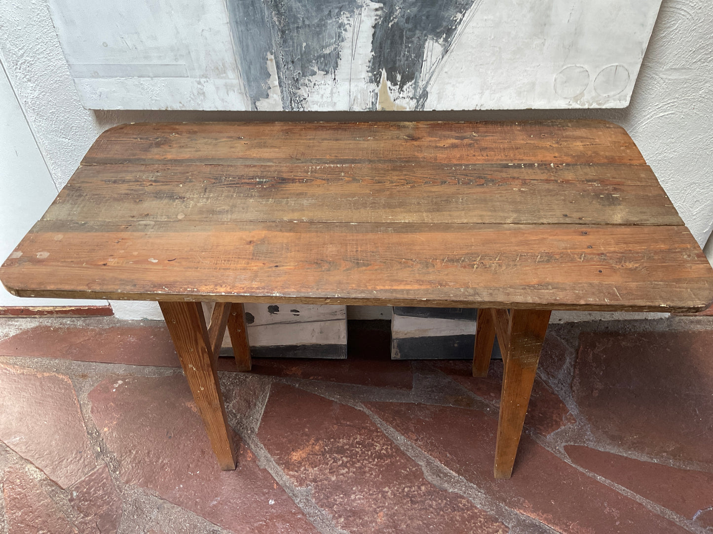 Monk's Mexican Heart Pine Table